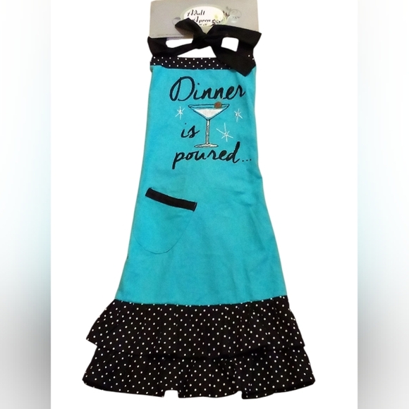NWT Cooking Aprons 30 X 30 Made In India W/100% Cotton,Embroidered. - Picture 6 of 12
